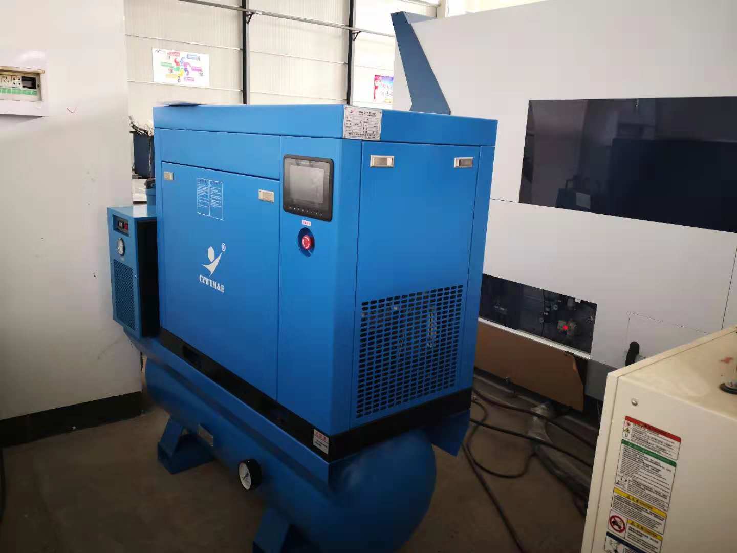 美淼公司激光切割空压机使用案例